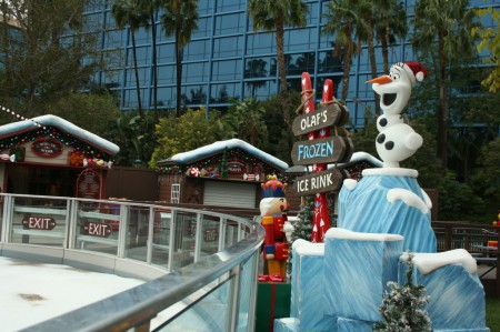 Olaf’s Frozen Ice Rink returns to Downtown Disney for a second year.