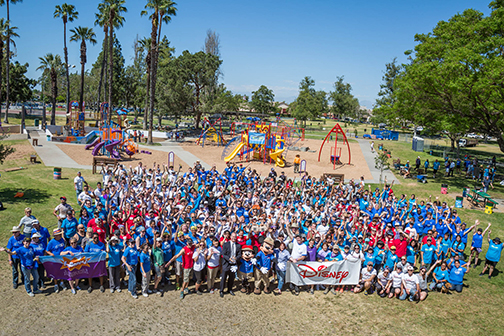 Disney VoluntEARS Build Playground in Anaheim