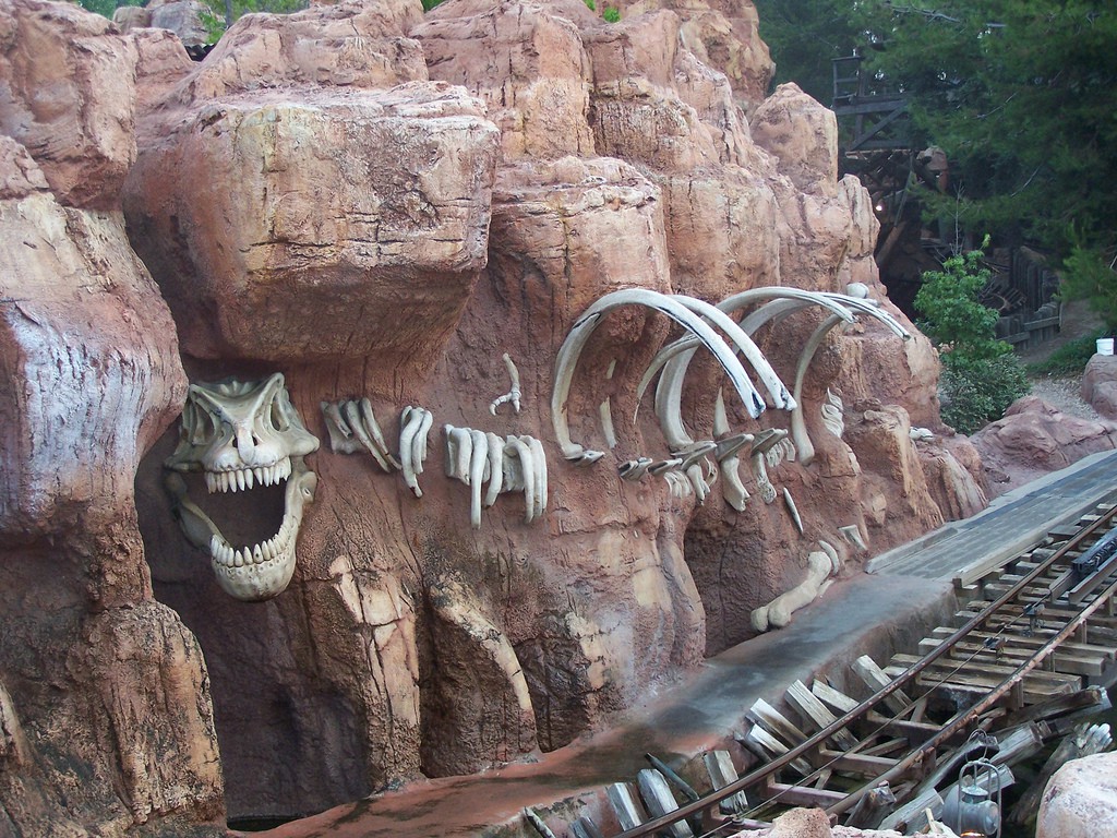 Big Thunder T-Rex bones Disneyland