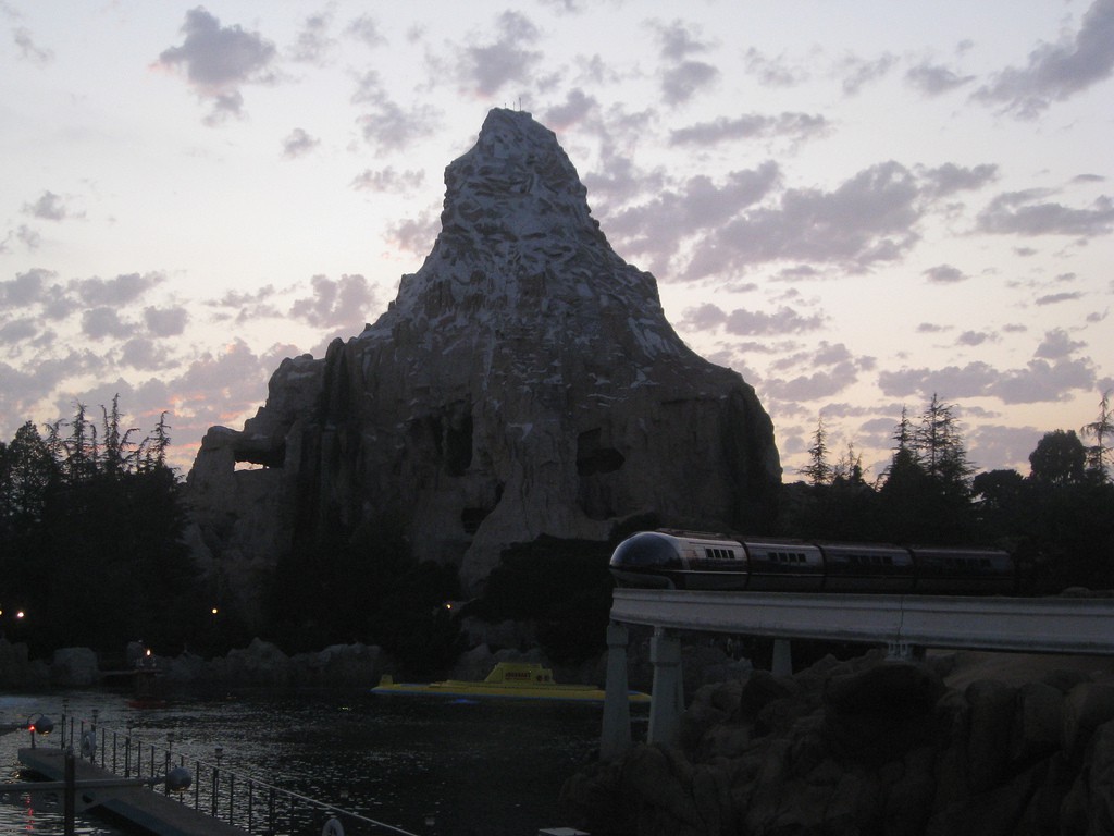 Matterhorn at Dusk Disneyland