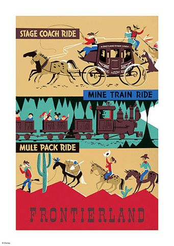 Frontier land attraction poster