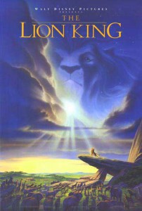 The Lion King - 1994 Only movie poster in U.S.
