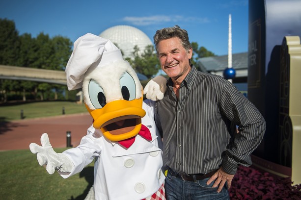 Disney Legend Kurt Russel at the Epcot Food and Wine Festival