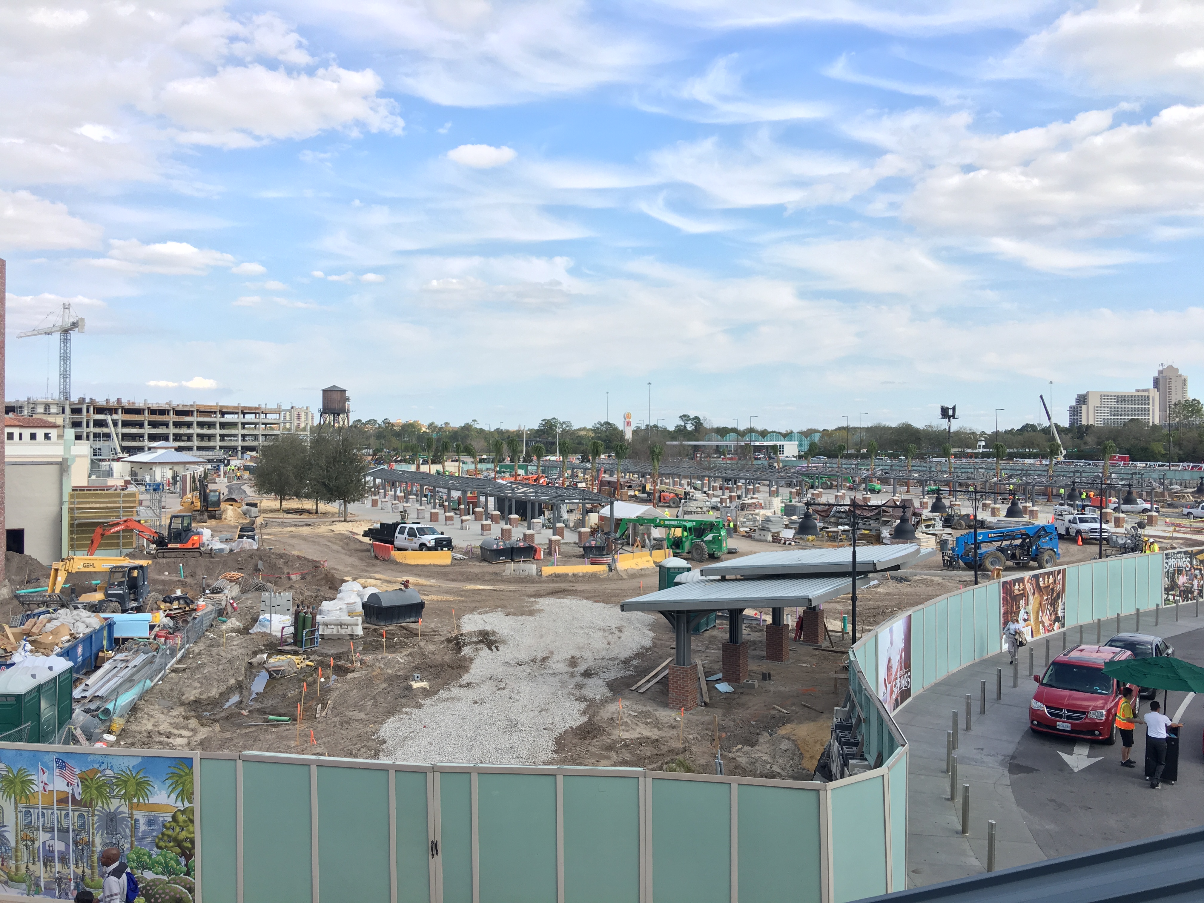 Disney Springs Update — A Water Tower Springs Up As Construction