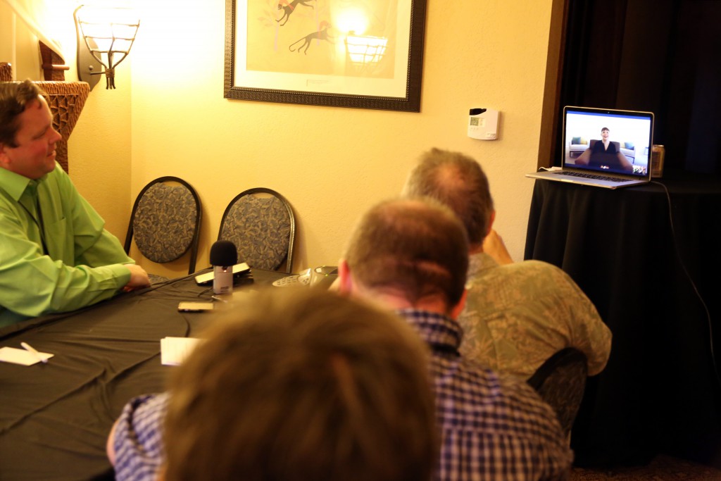 ZOOTOPIA - Actress Ginnifer Goodwin speaks to press via Skype at the ZOOTOPIA Press Junket at Disney's Animal Kingdom Lodge in Orlando, Fl. Photo by Alex Kang. ©2016. Disney. All Rights Reserved.