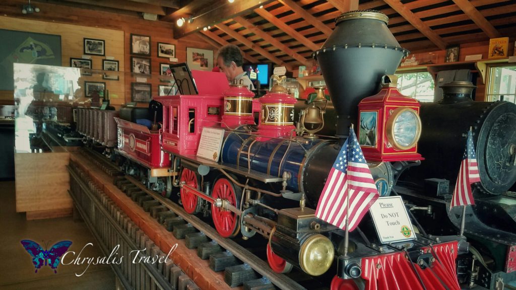 CK Holiday Steam Engine in Walt's Barn