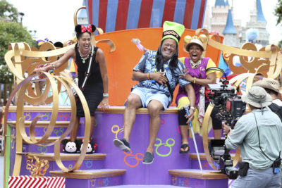 BLACK-ISH - "VIP" - Dre decides to take his family to Walt Disney World on the magical, first-class vacation experience he was never able to have as a kid. With the help of a VIP tour guide, Dre and the kids take full advantage of their VIP status. Meanwhile, Bow, Pops and Ruby set off on their own adventure at Walt Disney World, on the season three premiere of "black-ish," WEDNESDAY, SEPTEMBER 21 (9:31-10:00 p.m. EDT), on the ABC Television Network. (ABC/Gregg Newton) TRACEE ELLIS ROSS, LAURENCE FISHBURNE, JENIFER LEWIS