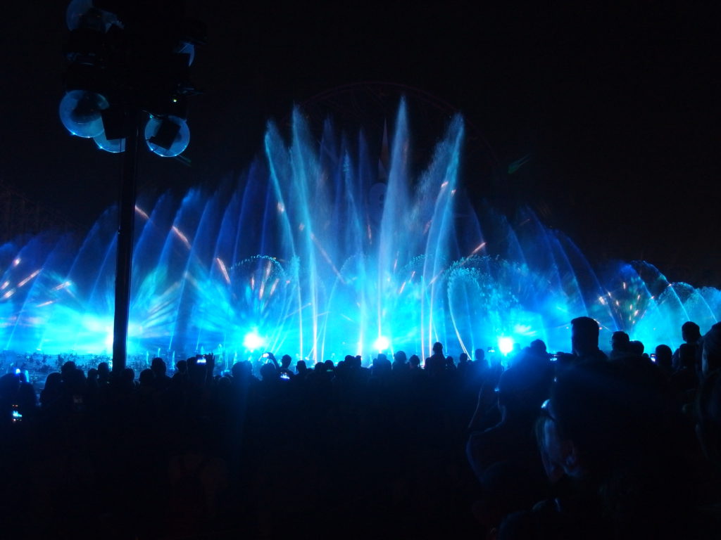 World of Color—Season of Light opens with a fanfare of music, fountains, and light