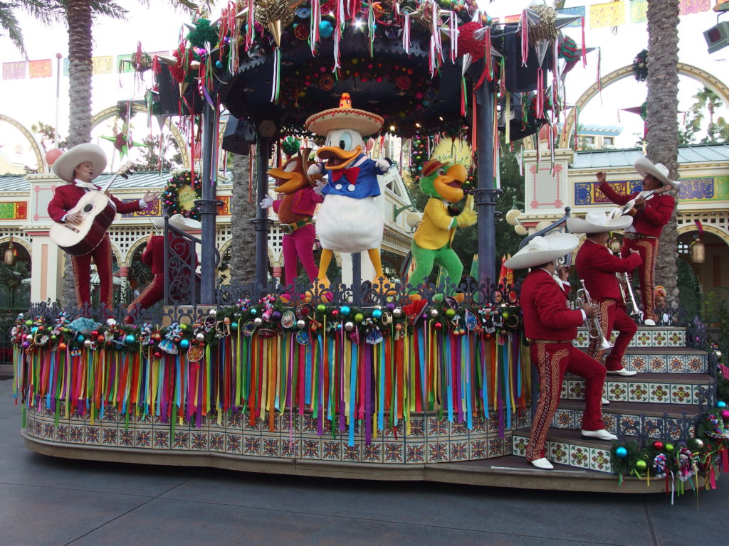 Donald, Jose and Panchito keep the show moving