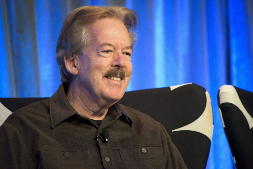 Disney Legend and Imagineer Tony Baxter took the stage to share stories from Adventurelands at Disney theme parks around the world. (Disney)