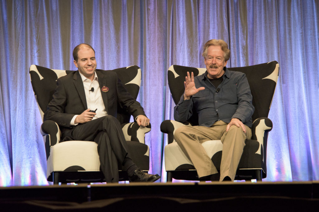 Disney Legend Tony Baxter, alongside D23’s Steven Vagnini, shares stories from his iconic Imagineering career, from Space Mountain to Indiana Jones Adventure. (Disney)