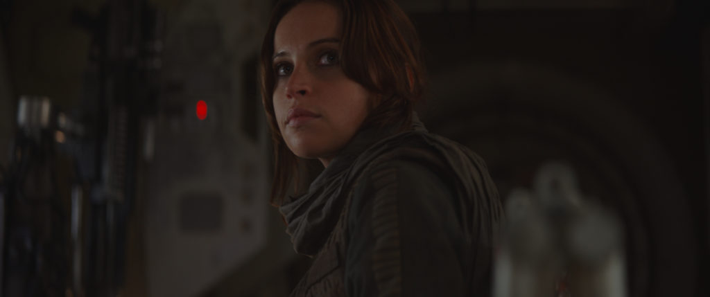 Rogue One: A Star Wars Story Jyn Erso (Felicity Jones) Photo credit: Lucasfilm/ILM ©2016 Lucasfilm Ltd. All Rights Reserved.