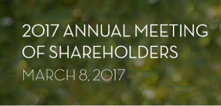 Disney Annual Meeting of Shareholders
