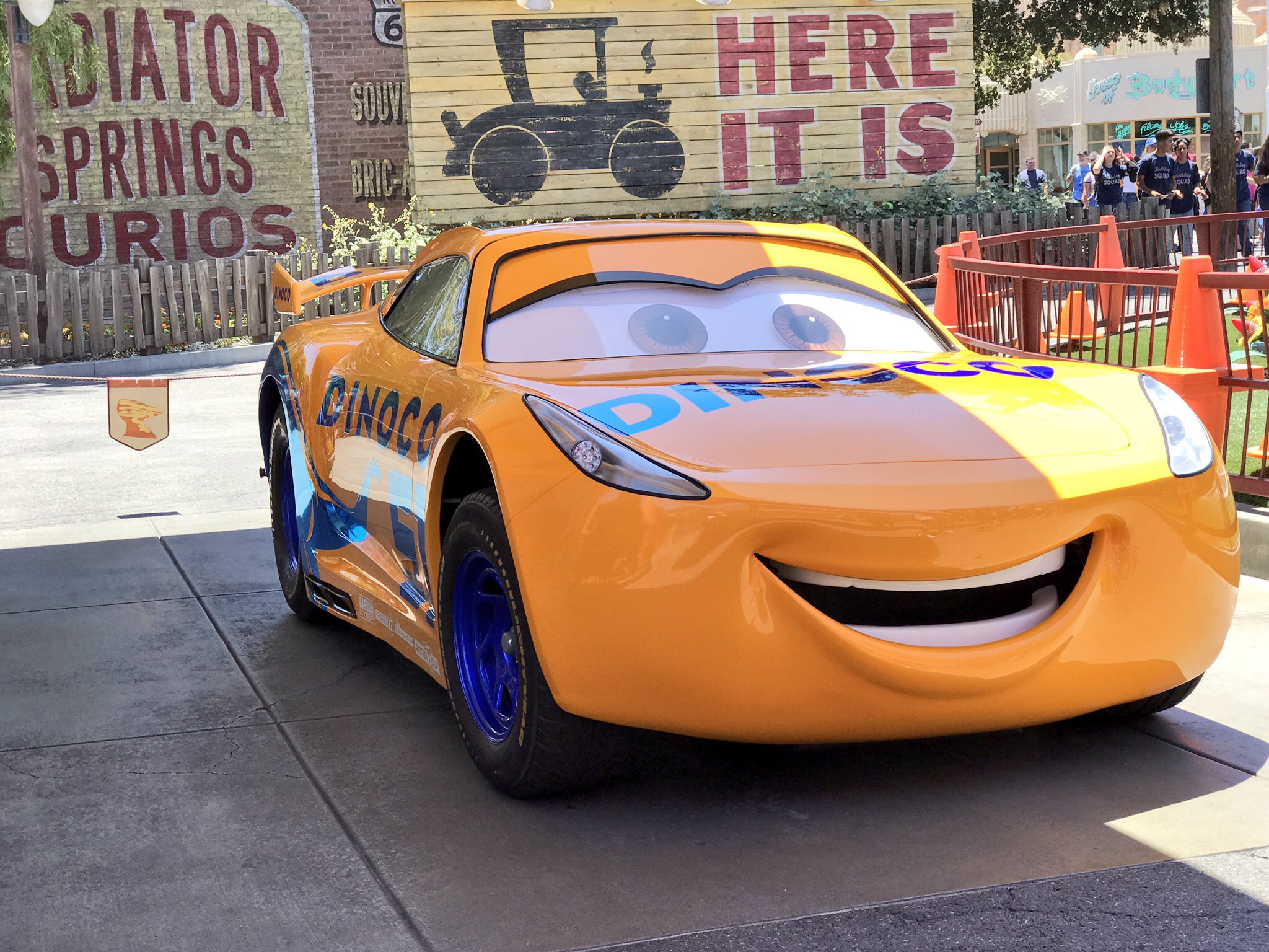 Cruz Ramirez from "Cars 3" Makes Her Disney Parks Debut
