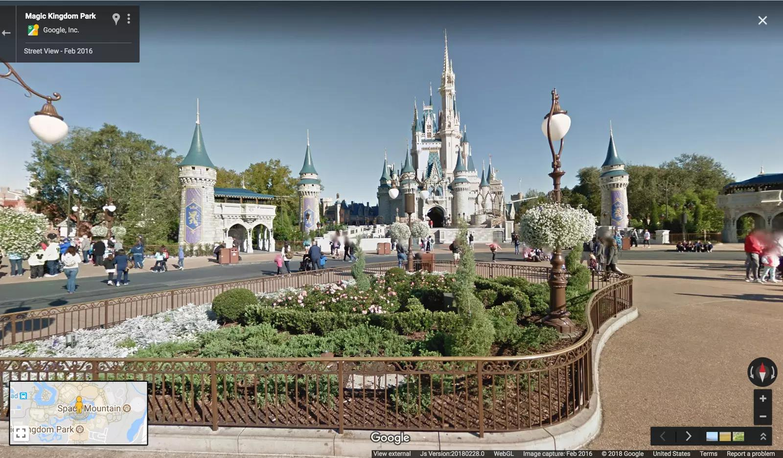 Explore 11 Areas in the Disney Parks with Google Maps Street View