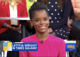 Letitia Wright Shares "Infinity War" Clip on "Good Morning America"