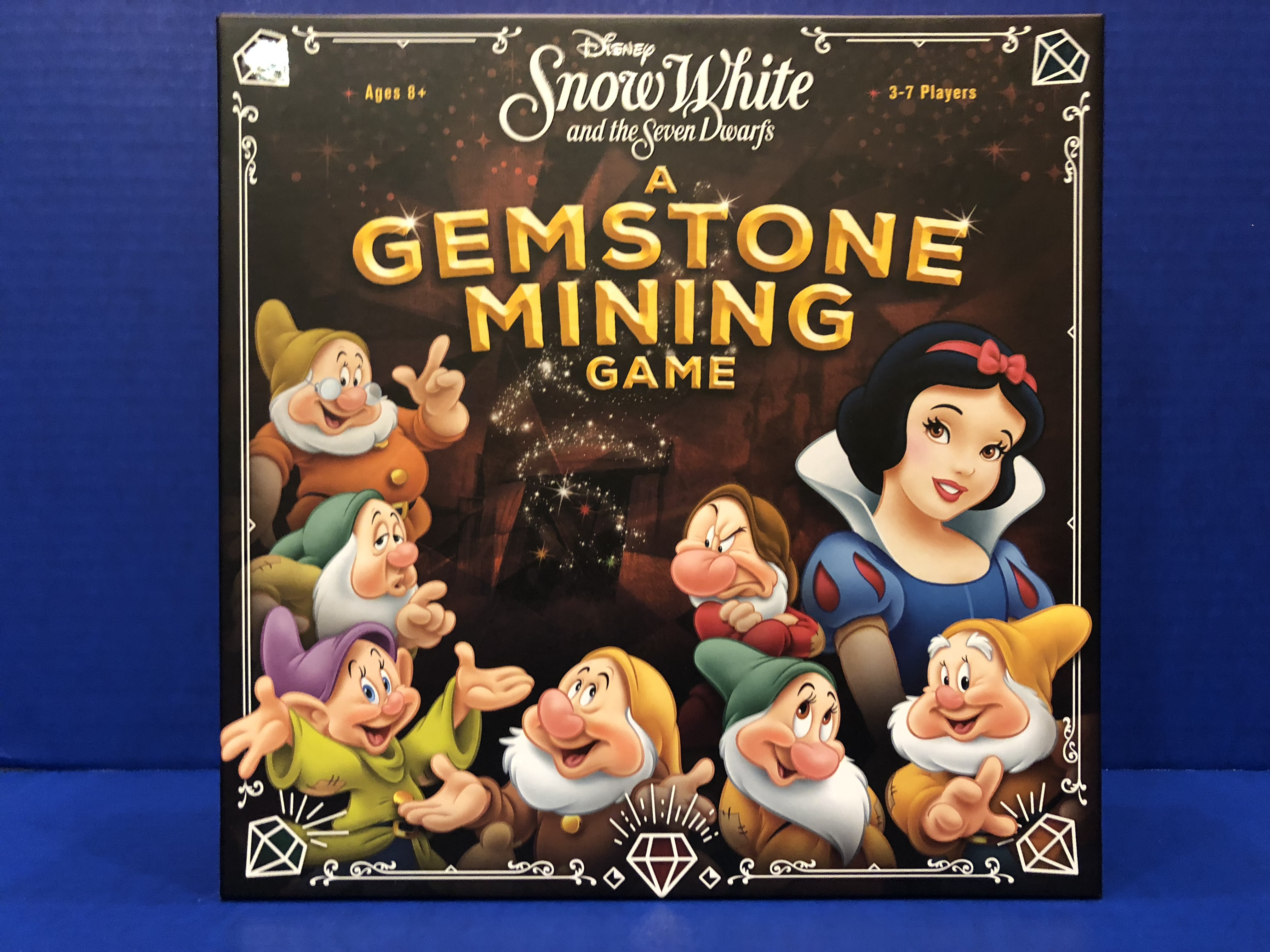 Rare Disney Boardgame A Gemstone Mining Snow White and The Seven Dwarfs