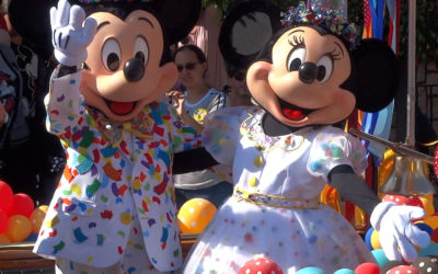 Video: Mickey and Minnie Mouse Celebrate Their 90th Birthday with Dozens of Character Friends at Disneyland