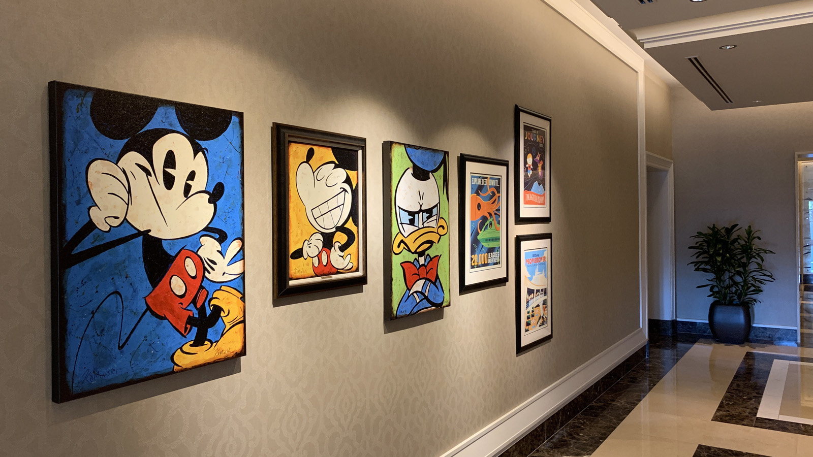 Four Seasons Resort Orlando Display DisneyInspired Artwork During