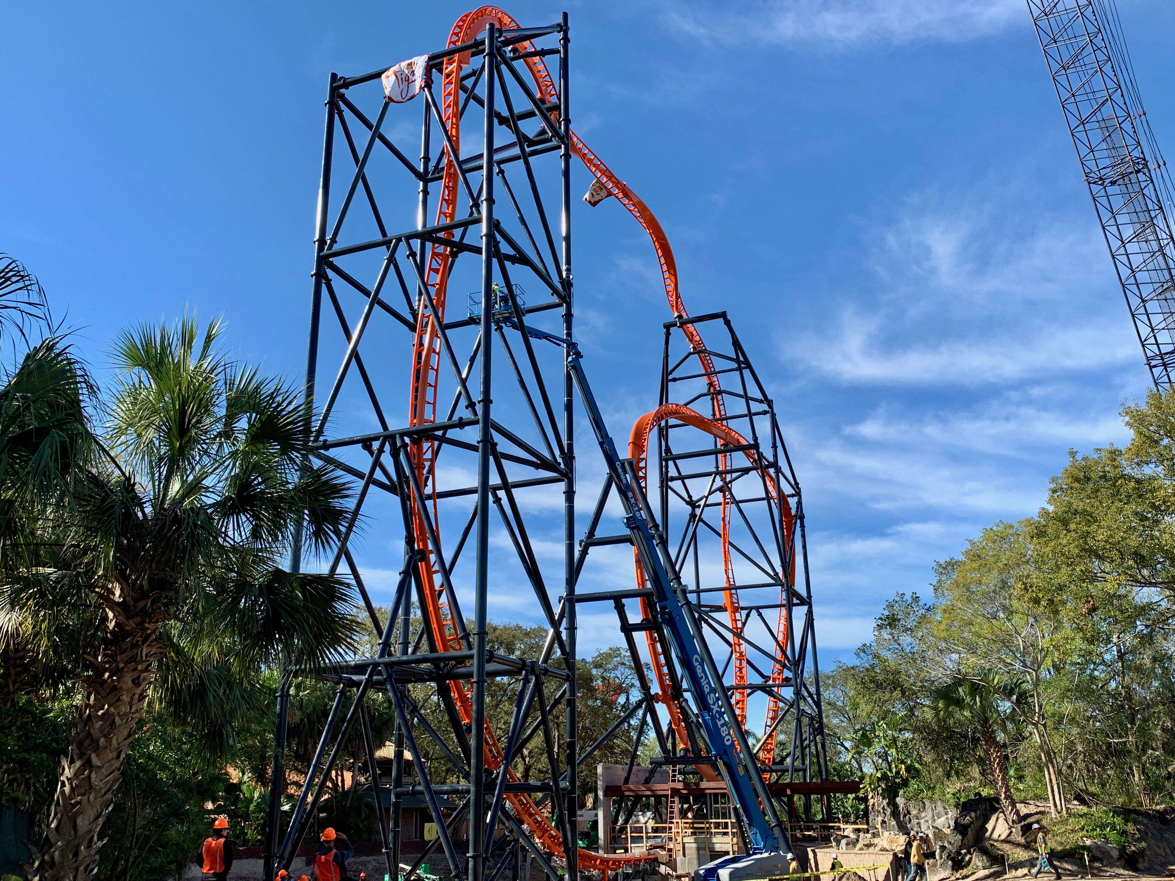 A behind the scenes look at Busch Gardens' new roller coaster