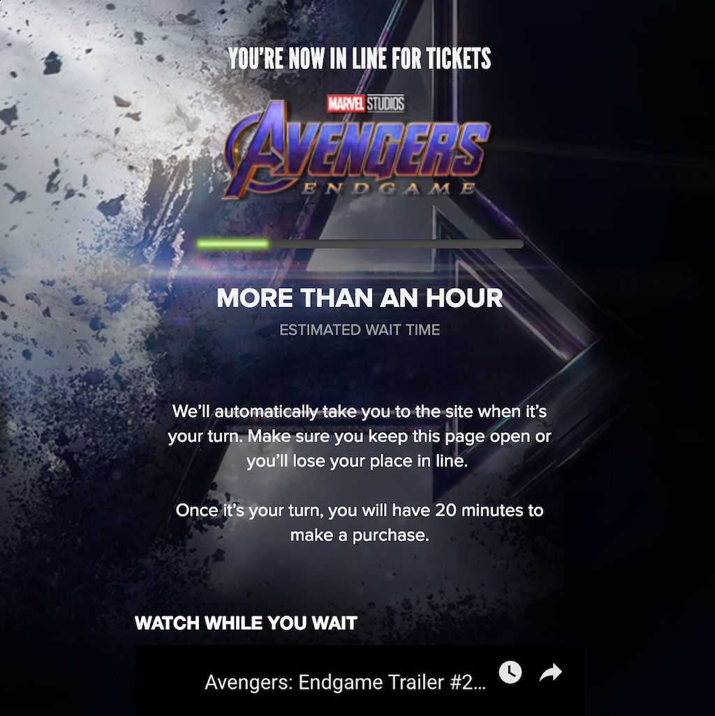 Tickets for "Avengers: Endgame" on Sale Now