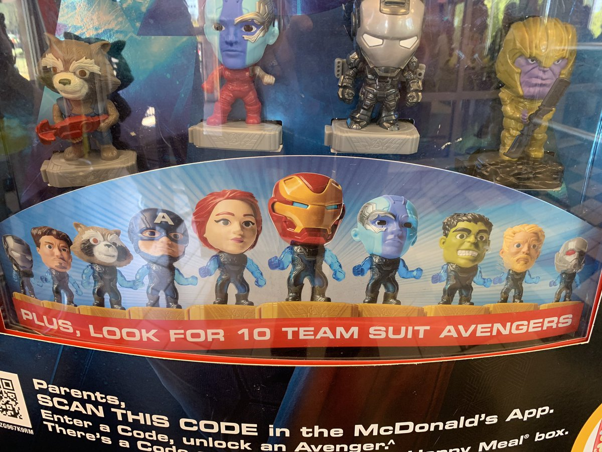 New McDonald's Marvel Avengers Captain America Team Suit Happy Meal Toy #15 2019