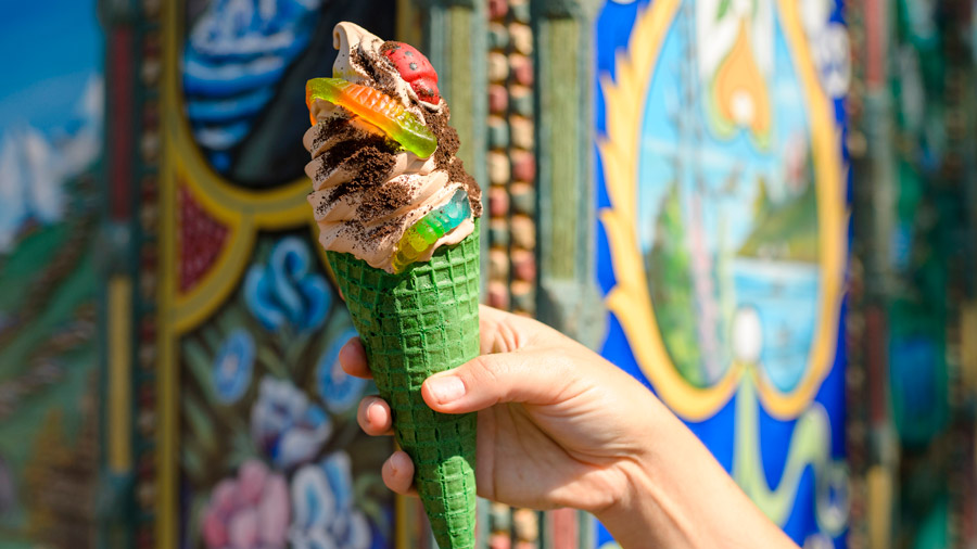 Bugs ‘n Grub Waffle Cone from Anandapur Bus and Trilo Bites at Disney’s Animal Kingdom Theme Park