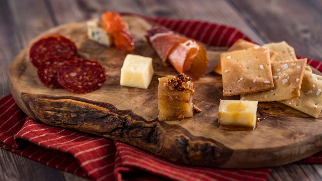 Charcuterie and Cheese from the Appleseed Orchard Marketplace at the Epcot International Food & Wine Festival