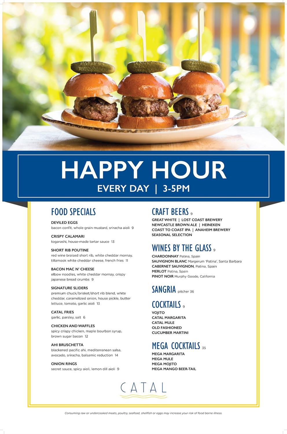 Catal Restaurant & Uva Bar Updates Happy Hour Menus, Offers HalfPrice