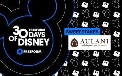 Enter Freeform's "30 Days of Disney Sweepstakes" for a Chance to Win a Trip to Disney's Aulani Resort