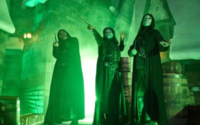 Guests Come Face to Face with Death Eaters During Dark Arts at Hogwarts Castle at Universal Orlando