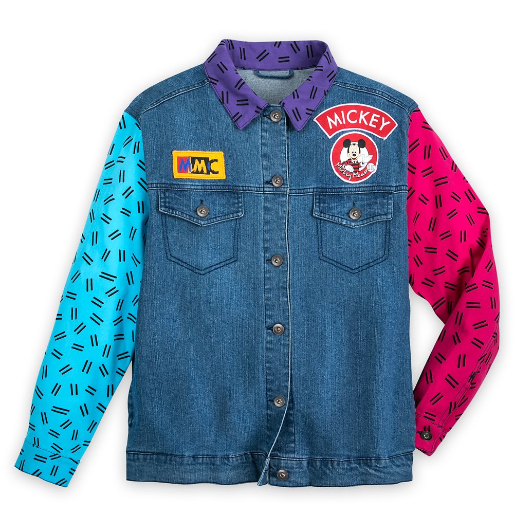 mickey mouse denim jacket mens