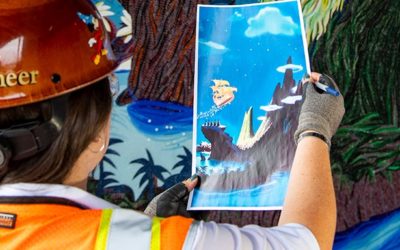 Disney Shares First Look at Mosaics Being Installed at Disney's Riviera Resort