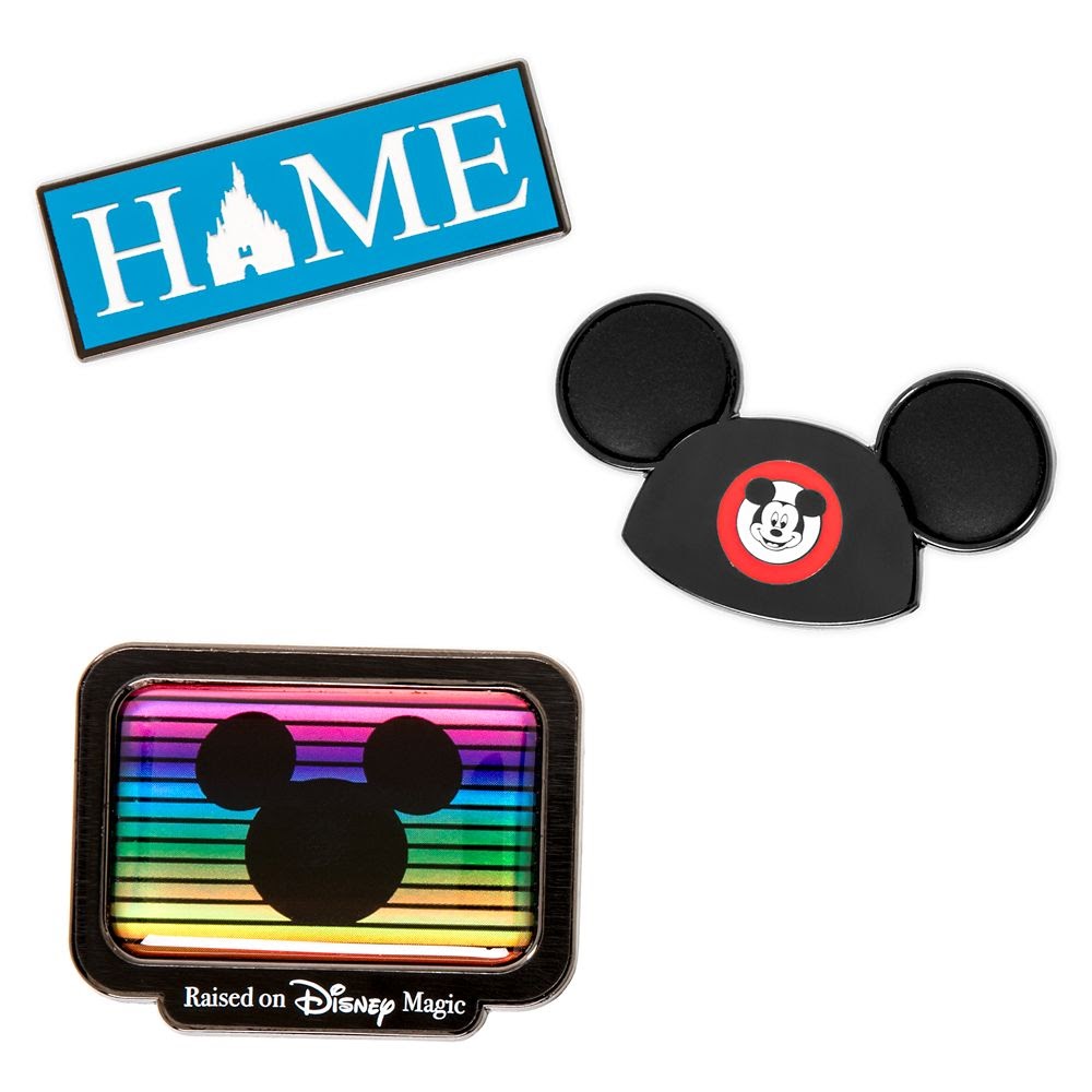 Rope Drop Regular - Mickey Mouse Icon Ribbon Flair Pin Set - Pin & Flair  collection