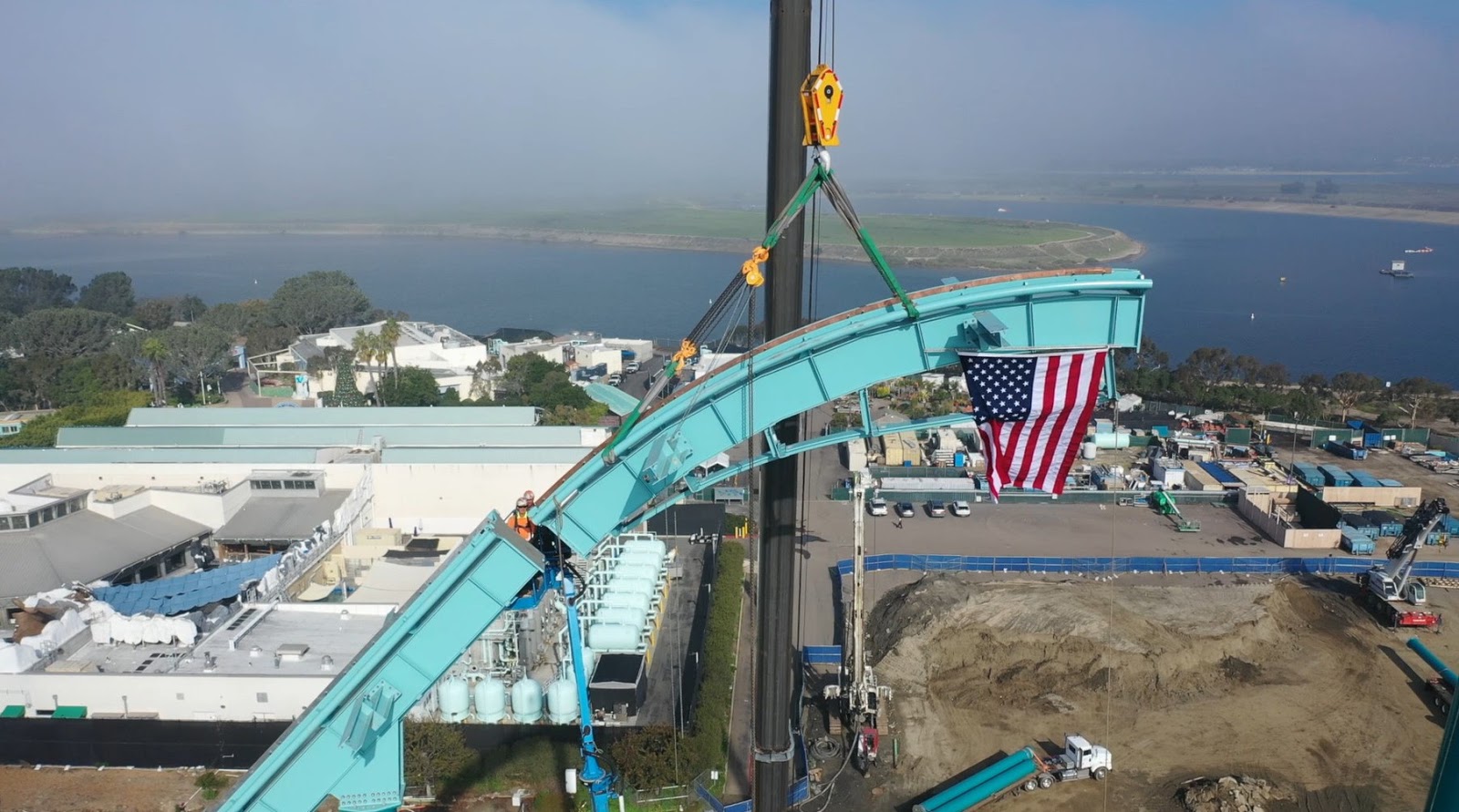 SeaWorld San Diego's Newest Coaster Celebrates "Topping Out" and