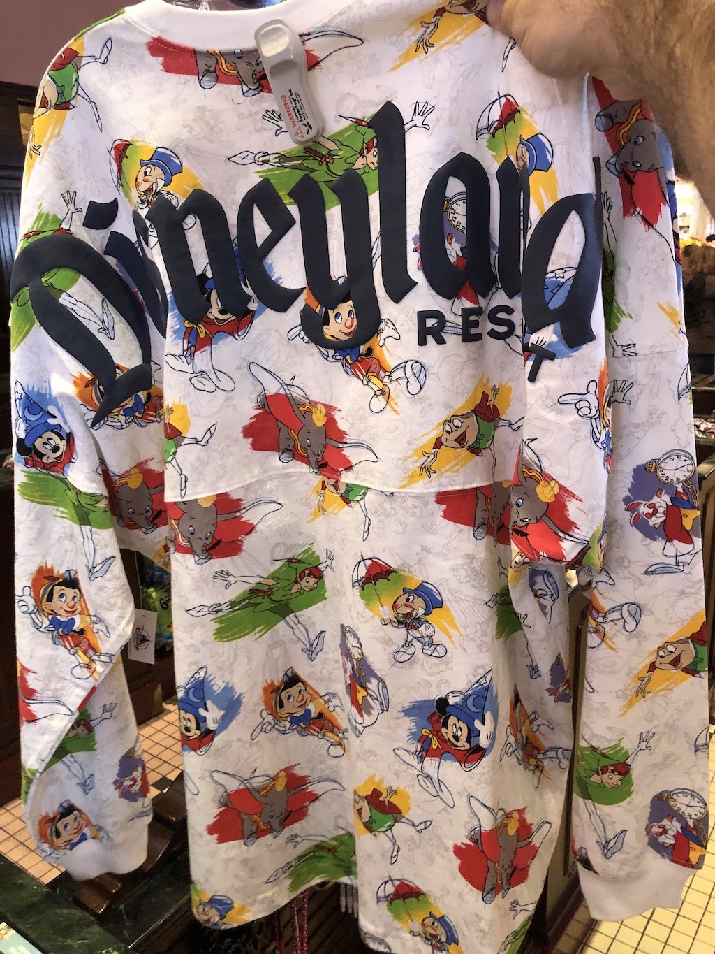 Disney Parks Ink And Paint Disneyland Spirit Jersey Adult Size Large New W/tags