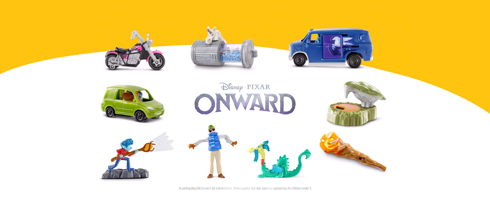 McDonald's 2020 Disney Pixar Onward Wilden Lightfoot Happy Meal Toy  #9 