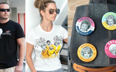 Toynk Toys Shirts and Buttons from "The Golden Girls" Summer Collection