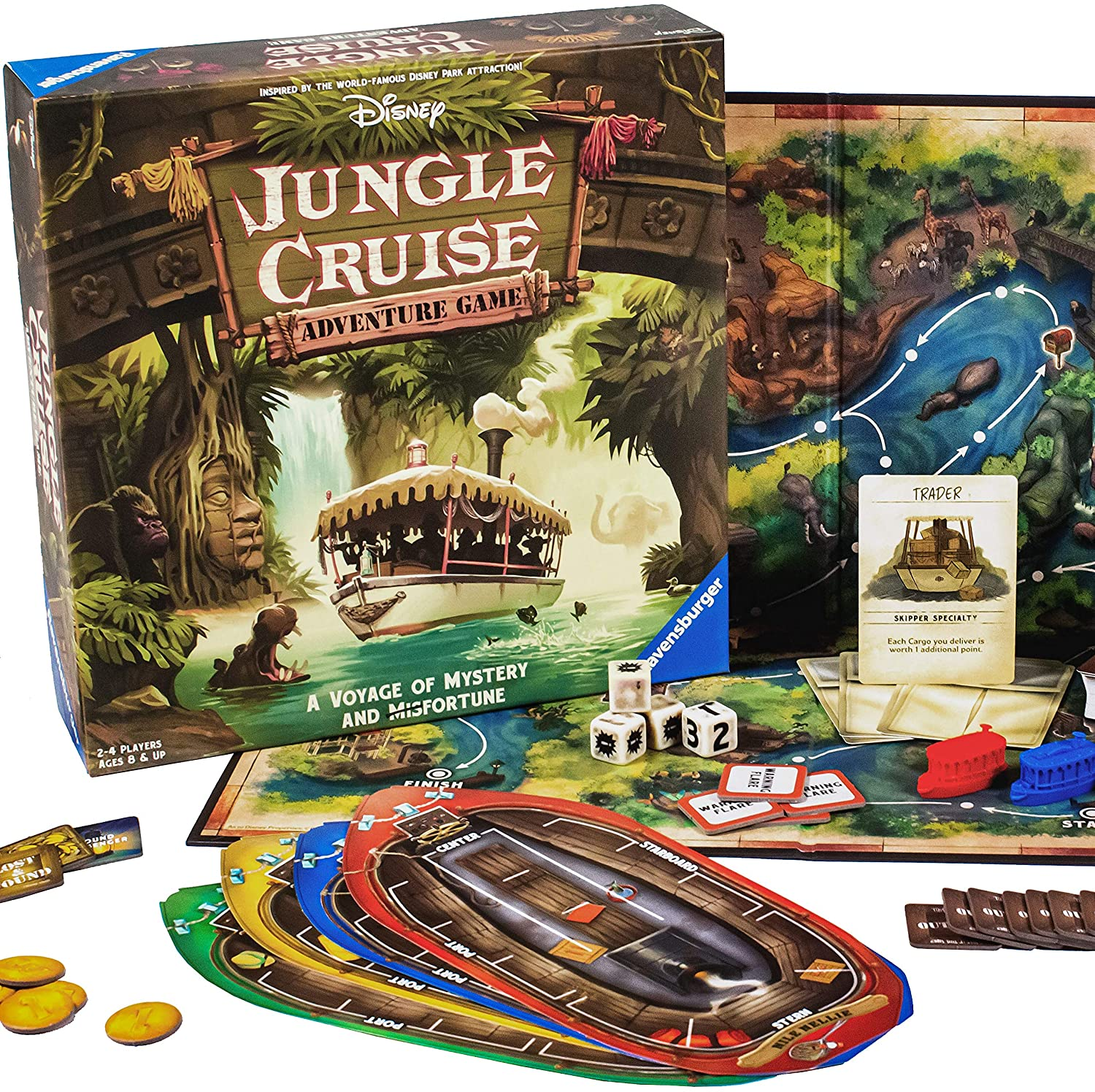 NEW Disney Parks Exclusive Disney World Jungle Cruise Adventure Board Game