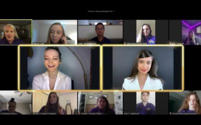 Sofia Carson and Dove Cameron Surprise High School Theater Students on Zoom Call