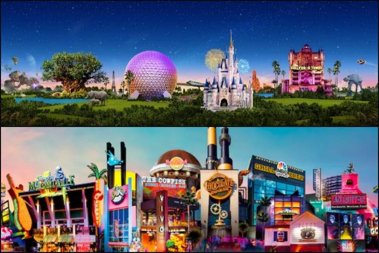 Disney and Universal Studios Theme Parks, Resorts, and Entertainment