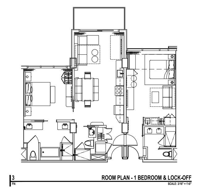 Disneyland Hotel 3 Bedroom Suite Floor Plan