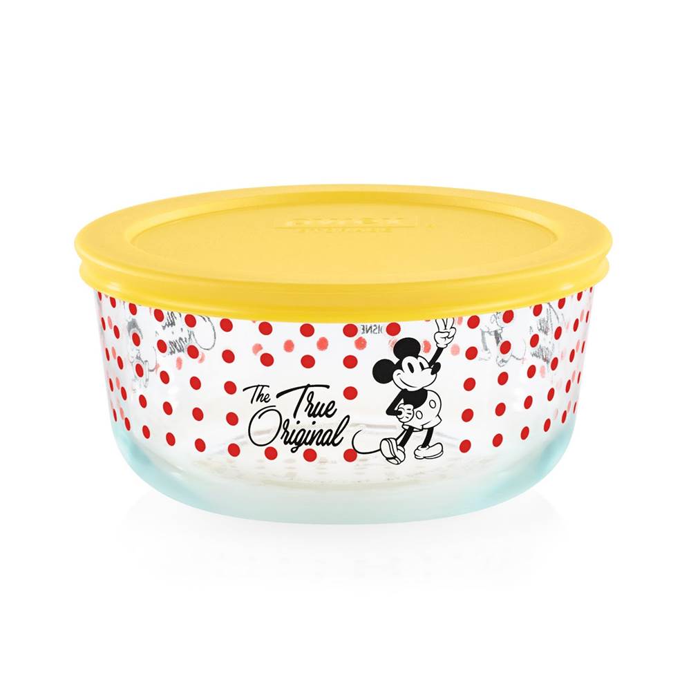 NEW Brand New! 4-pc Pyrex Minnie Mouse 4-Cup Storage Bowls Live It