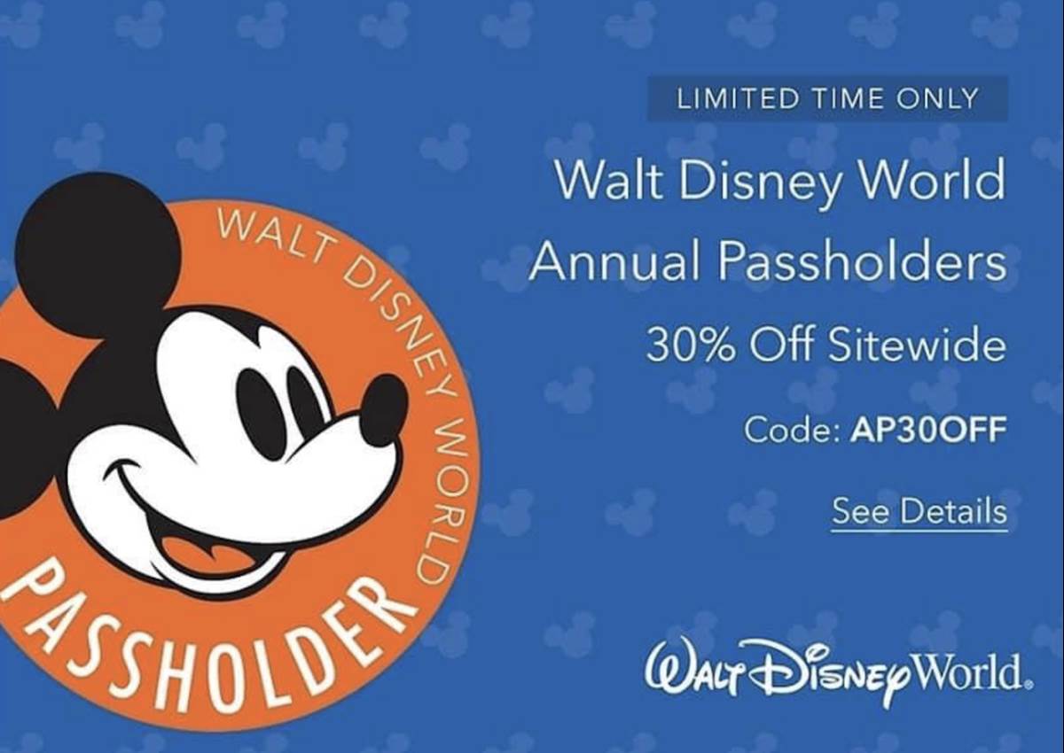 shopDisney Offers 30 Discount to Walt Disney World Annual Passholders