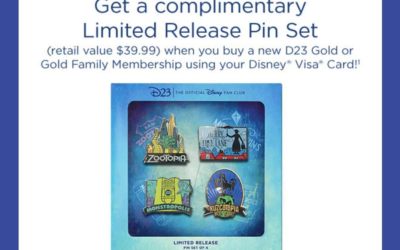 Disney Visa Cardholders Can Get a Free Pin Set When Signing Up for D23 Gold or Gold Family Memberships
