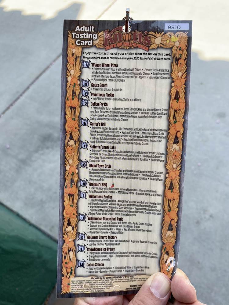 Photos/Video Knott's Taste of FallOWeen Guests Back to