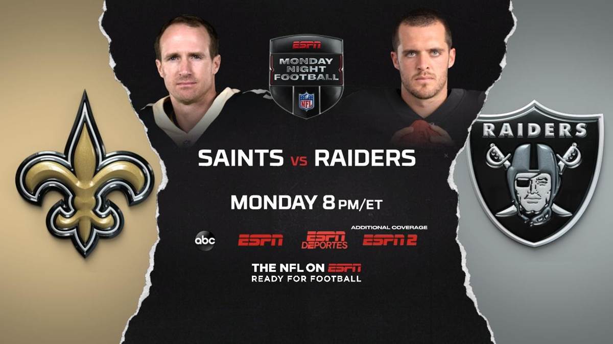 ESPN to Present 'Monday Night Football' MegaCast as Las Vegas Raiders Play  First Home Game in New City