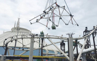 First Canopy Segment Installed on TRON Lightcycle / Run at Magic Kingdom