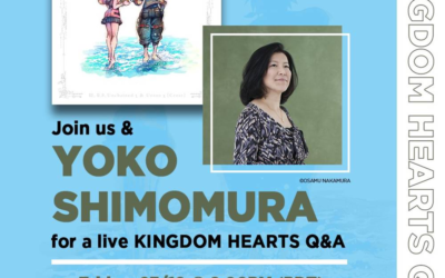 Disney Music Hosting Q&A With Kingdom Hearts Composer Yoko Shimomura on October 23rd