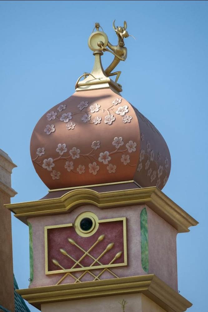 Detail of the new Castle of Magical Dreams at Hong Kong Disneyland